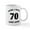 White, variant on CafePress - 70 Yr Old Gag Gift Mug - 11 oz Ceramic Mug - Novelty Coffee Tea Cup