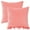 Pink, variant on Unique Bargains 2 Pcs Corduroy Classical Soft Solid Pillow Cover White 18" x 18"