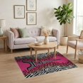 thumbnail image 3 of ODIKA Spotted Cheetah Tower Zebra Stripe Print Leopard Playful Expressive Non-Slip Chair-Friendly for Home Office, Gaming Room, Under Desk, 3 of 7