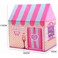 thumbnail image 4 of Tienda de juegos para niños, castillo de princesa rosa para niñas, casa de juegos portátil para exteriores, tiendas de campaña para fiestas infantiles, 4 of 5