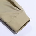 thumbnail image 5 of Camisa informal de manga larga con botones y color liso para hombre: prenda cómoda y moderna para el trabajo o las vacaciones, de poliéster y algodón, tallas S-XXXL., 5 of 5