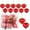 Red, variant on Set of 12 Pink Heart Ornaments for Christmas Valentine Tree Decorations, 1.8 inch Mini Valentines Ornaments for Small Tree, Heart Shaped Plastic Shatterproof Hanging Balls Holiday Party Decor