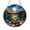 Acrylic 3.5 Inch, variant on Outdoor Campfire by the Lake Art Glass Style Decorative Window Hanging2001