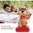 thumbnail image 3 of Cute dog waving arms back and forth solar home office decor auto accessories table decoration, 3 of 4