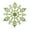 Green, variant on Gustave 4inches Set of 12 Plastic Glitter Snowflake Christmas Ornaments for Xmas Tree Decorating, Garland Crafting, Home Christmas New Year Embellishing "Blue"