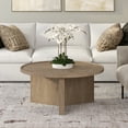 thumbnail image 3 of Evelyn&Zoe Scandinavian 32" Wide Antiqued Gray Oak Coffee Table, 3 of 8