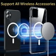 thumbnail image 6 of Magnetic for iPhone 11 Case, [Military Grade Drop Tested] [Compatible with MagSafe] Shockproof Translucent Hard Back Soft Slim Protective Case for iPhone 11, Clear, 6 of 14