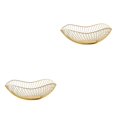 thumbnail image 2 of Destyer Multifunctional Fruit Basket Sturdy And Durable Wide Application Exquisite Appearance Made gold Oblique small 2Set, 2 of 6