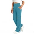 thumbnail image 5 of Girls' Flared Yoga Pants High Waisted Athletic Leggings with Side Pockets Stretchy Workout Dance Pants Bootcut Trousers for Active Wear Gym Running Casual, 5 of 6