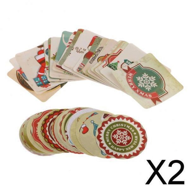 Pegatinas Navideñas 46 Uds perfecl Calcomanías Autoadhesivas 38mm