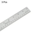 thumbnail image 3 of Unique Bargains 3pcs Stainless Steel Rulers with Non-Skid Backing 61cm/24' Inch and Metric Metal Ruler, 3 of 6