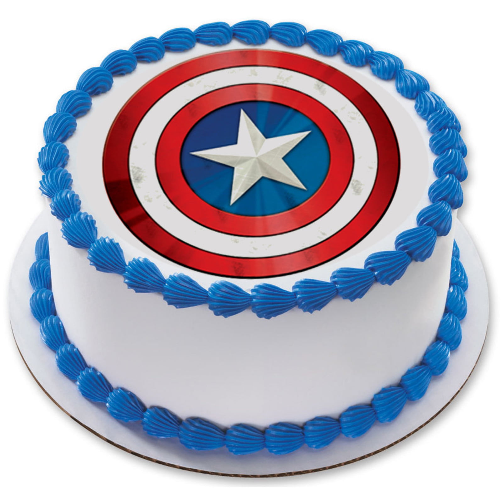 Marvel's Avengers Captain America 7.5" Round Edible Cake