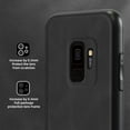 thumbnail image 6 of Nalacover Case for Samsung S9 Plus,Slim Luxury Premium PU Leather Non-Slip Grip Shockproof Bumper Anti-Scratch [ with Tempered Glass Screen Protector ] Cases for Samsung Galaxy S9 Plus, Black, 6 of 8