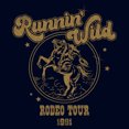 thumbnail image 2 of Junior's Lost Gods Runnin' Wild Rodeo Tour Graphic Tee Navy Blue 2X Large, 2 of 3