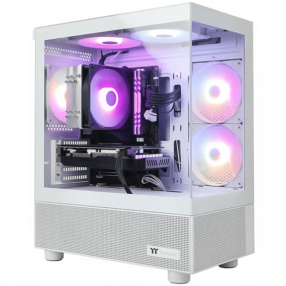 AIGAMEPC Gaming PC Desktop, Intel Core i7 up to 4.0G, GTX 1660 Super 6GB, 16GB RAM, 512GB M.2 SSD, 550W 80PLUS Bronze PSU, WiFi 5, RGB Fan x5, Windows 11 Home