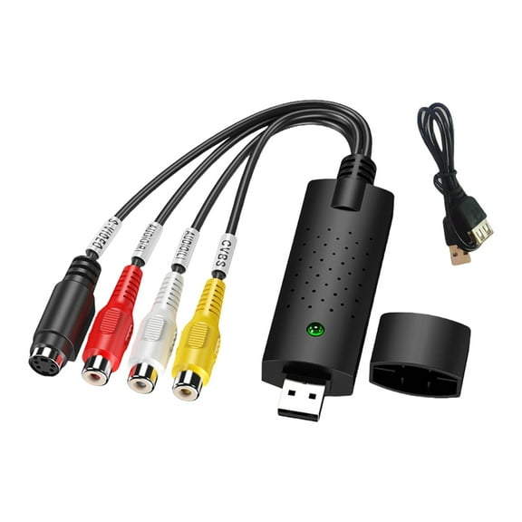 AOOOWER USB 2.0 Video Capture Tool Acquisition Adapter for Editing and Saving Home Video