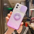thumbnail image 1 of Funda De Teléfono De Empuje Suave Para iPhone 11 12 13 14 Pro Max 14 Plus 14 13 12 Anillo De Soporte De TPU Transparente Cubierta Degradada, 1 of 4