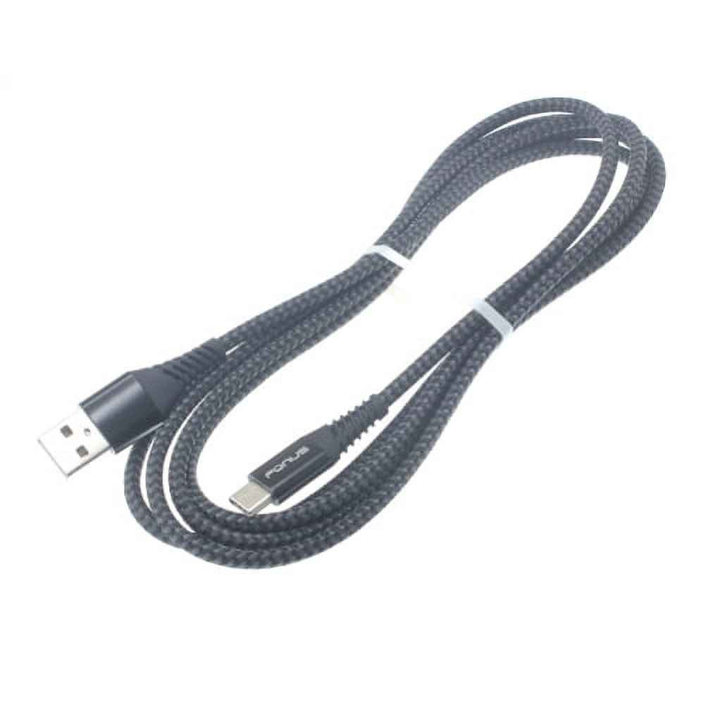 Type-C 10ft USB Cable w 30W Fast Home Charger Y7V for Motorola One, Moto Z4 Z3 Play Z2 Play Z Play Droid Force Droid X4 G7 Power Play G6 - Nokia 3.1, 7.1, 8, Plus - OnePlus 5T, 6, 6T, 7 Pro