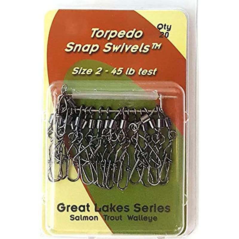 Torpedo Fishing Products Tropdedo Snap Swivels Great Lakes Series