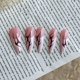 thumbnail image 4 of Uñas Postizas BABALAL Largas Estileto con Llama Blanca 24 Piezas, 4 of 7
