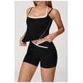 thumbnail image 2 of Top-kevin Womens Workout Sets Two Piece Spaghetti Straps Tank Top Matching High Waist Leggings Gym Work Out Outfits with Pockets, 2 of 6