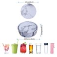 thumbnail image 2 of Elementos esenciales para la decoración del hogar, posavasos de diseño moderno, posavasos de cuero de alta calidad para proteger la mesa, posavasos redondos de estilo minimalista, 3,9 pulgadas (10, 2 of 5