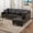 Brown, variant on [SquarePulse] Modern Minimalist Sectional Sofa – Living Room Furniture