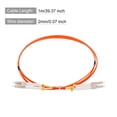 thumbnail image 2 of Unique Bargains 1 Meter 3.2Ft  Fiber Patch Cable Multimode Duplex LC to LC OM1 LSZH Fiber Optic Cable Cord Orange, 2 of 6