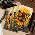 thumbnail image 5 of Spiral Journal Notebook,50 Sheets A5 College Ruled Notebook/Journal 3 Pcs for School Office Home - Beautiful Butterfly Sitting on Sunflowers, 5 of 7