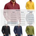 thumbnail image 3 of TKKCS Mens Full Zip Fleece Jacket- Outdoor Casual Stand Collar Heavyweight Warm Long Sleeve Winter Outerwear with Zipper Side Pockets Army Green Size 3XL, 3 of 9