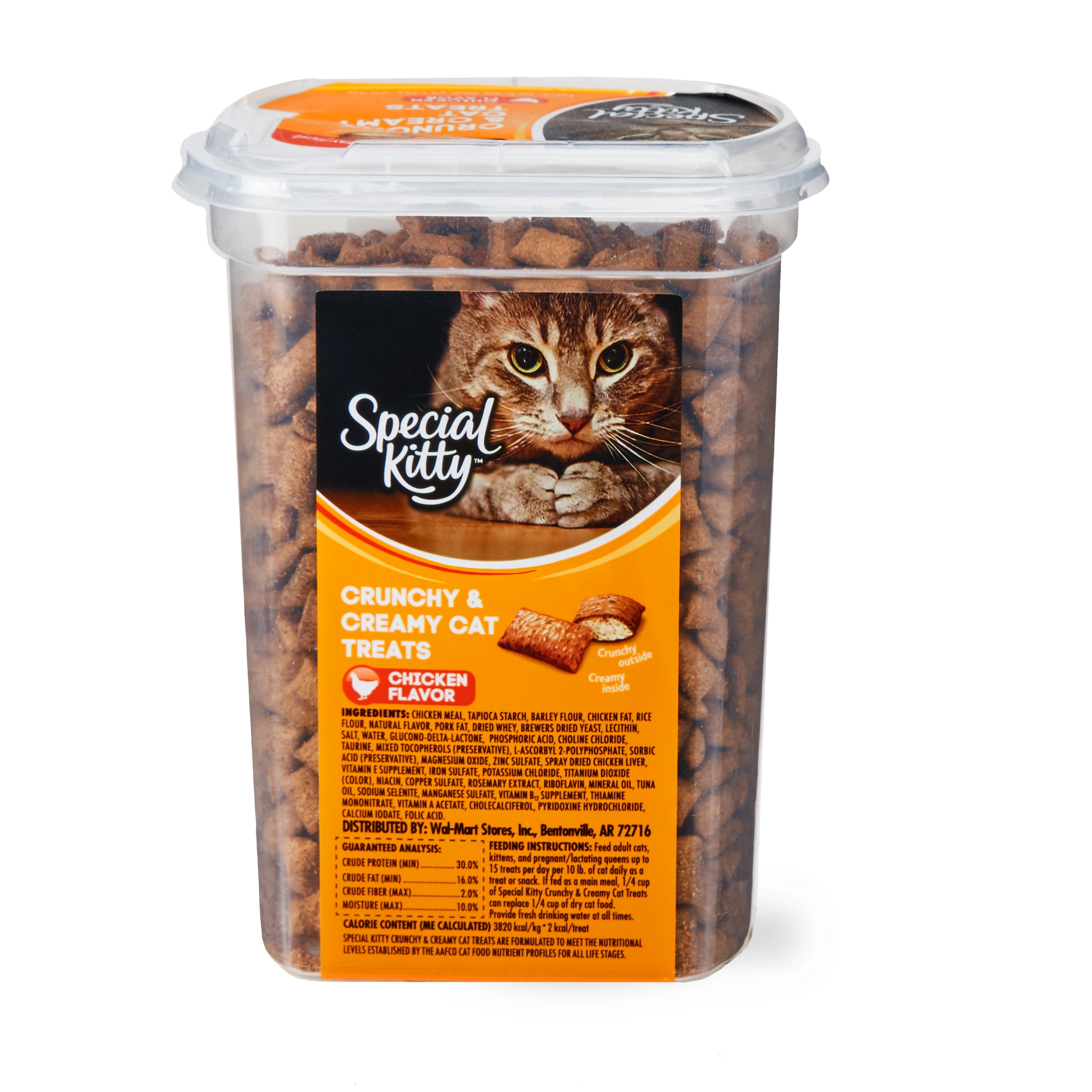 Special Kitty Crunchy & Creamy Cat Treats, Chicken Flavor, 16 Oz