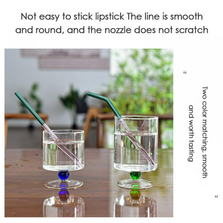 Reusable Eco-Friendly Glass Drinking Straws