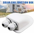 thumbnail image 4 of Panel solar Caja de cables Paso de techo para autocaravana Doble orificio, Caja de conexiones redonda Caja de entrada de cables Panel solar para autocaravana RV Caravana, 4 of 5