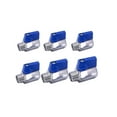 thumbnail image 4 of TOP-MAX 304 Stainless Stee Mini Ball Valve Female × Male Thread Thread Ball Valve for Oil Water Gas Silver and Blue (DN20 3/4''), 4 of 8