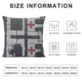 thumbnail image 5 of BANET Throw Pillow Cover Decorative - Gifts for Teen Boys - Room Decor - Soft Cover Home Decor for Sofa Bed Living Room Farmhouse, Double-Sided Design White, 5 of 5