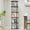 Black, variant on Flycity 5 Tier Rotating Bookshelf, 360Â° Display Rotating Bookcase Corner Storage Rack with Special Visible Partition Storage, Gold