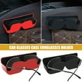 thumbnail image 2 of Soumake Étui à Lunettes de Voiture Support de Rangement pour Lunettes de Soleil Auto-Adhésif avec Rembourrage en Feutre Boîte de Rangement pour Lunettes de Voiture, 2 of 8