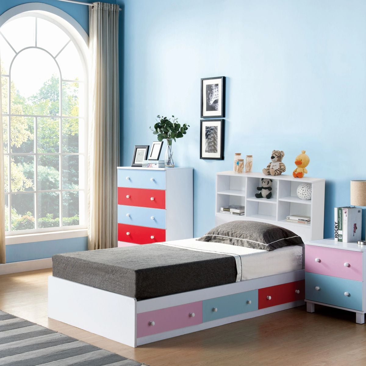 FC Design Mix and Match Full/Twin Platform Storage Bed ...