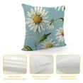 thumbnail image 4 of Pratyus Daisies Bee Modern Rustic Decorative Couch Pillow Cases with Zipper Home Decor Throw Pillow Cover 1PC 22x22in, 4 of 5