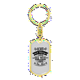 thumbnail image 4 of Lord Let Them See Stainless Steel or 18k Gold Premium Swivel Dog Tag Keychain, 4 of 10