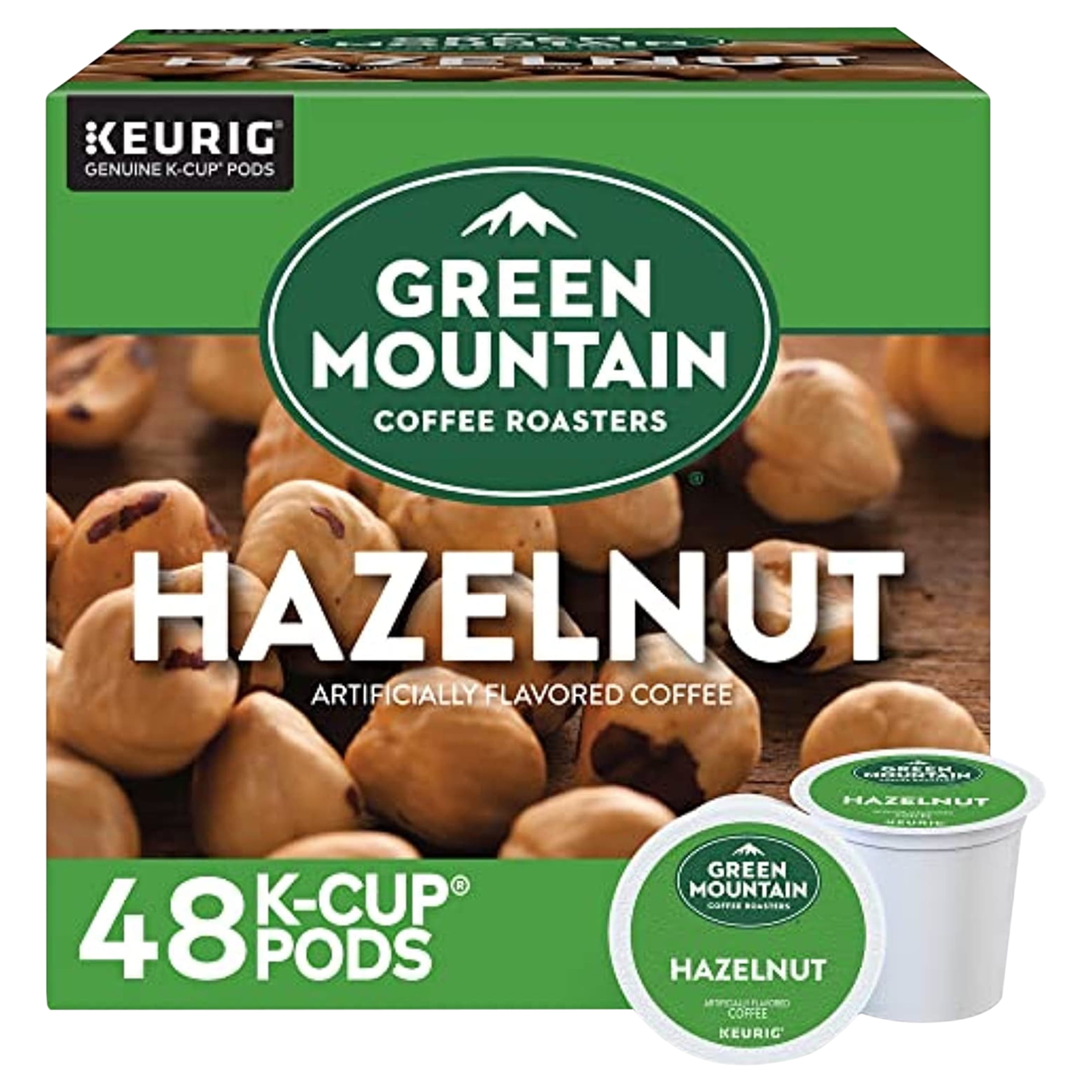 Green Mountain Coffee Roasters Hazelnut Coffee, Keurig Single Serve K-Cup Pods, Light Roast, 48 Count