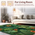 thumbnail image 2 of ODIKA 6'x9' Machine Washable Non-Slip Area Rug, Tropical Canopy Verdant Leaf Artistic Floor Covering High Traffic Rug, Green, 281808, 2 of 7