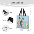 thumbnail image 3 of Hirioo A Funny Little Dalmatian Puppy for Tote Bag for Women, Quilted Shoulder Bag with Zipper, Large Capacity Handbags for Casual, Travel, Work, 3 of 7