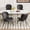 Black, variant on MOONMISS Upholstered Dining Chairs Set of 4,Modern Kitchen Side Chairs with Backrest and Metal Legs,Dark Gray