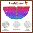 thumbnail image 3 of Defioc Rainbow Glitter for Christmas Tree Skirt Snowman Xmas Tree Skirt Farmhouse Christmas Decorations Tree Mat for Holiday Party Decor-30", 3 of 6