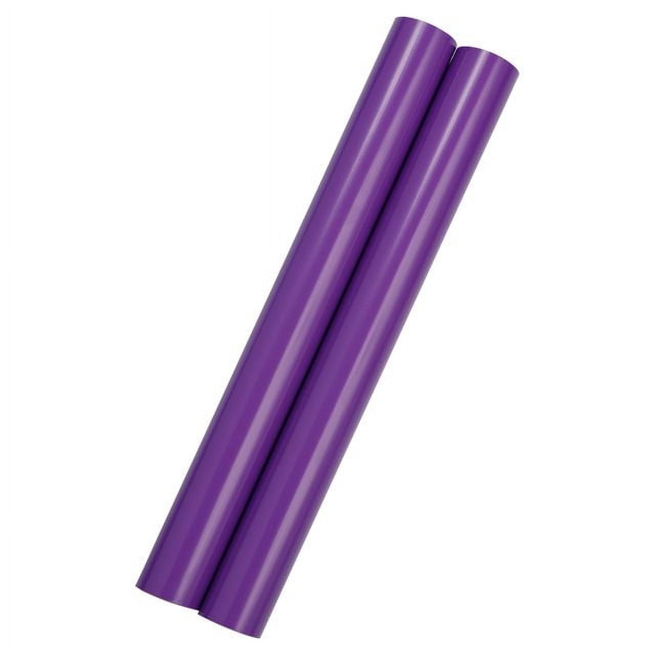 JAM Paper Glossy Wrapping Paper, 52.6 Sq ft Total (17 in x 18 Ft Each), Purple, 2 Rolls