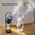 thumbnail image 3 of Rotación de humidificador LED Proyección romántica Difusor de aire de la niebla fina pulverizador de la oficina Atomizador de oficina 200ml Tablero de plástico Nebulizador de plástico Cartinete azul Inevent HA059453-05B, 3 of 7