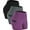 16# Black+Gray+Purple, variant on NELEUS Womens 4" High Waist Athletic Spandex Shorts for Yoga with Pockets 3 Packs,Black+Gray+Purple,US Size S