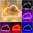 thumbnail image 2 of CAROOTU Cute Cartoon Cloud LED Neon Sign Decorative Lamp Creative Table Light Home Decor Small Night Light, 2 of 7