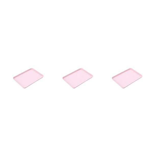 Kearding Bandeja de té rectangular brillante y hermosa de plástico para la hora del té Bandeja de servicio práctica y práctica pequeña Type1 NO1